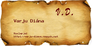 Varju Diána névjegykártya